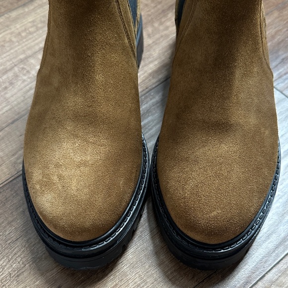 SEZANE LENA LOW LUG SOLE BOOTS SIZE 8 COLOR TAN - Picture 5 of 5